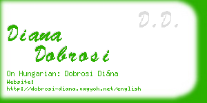 diana dobrosi business card