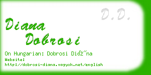 diana dobrosi business card